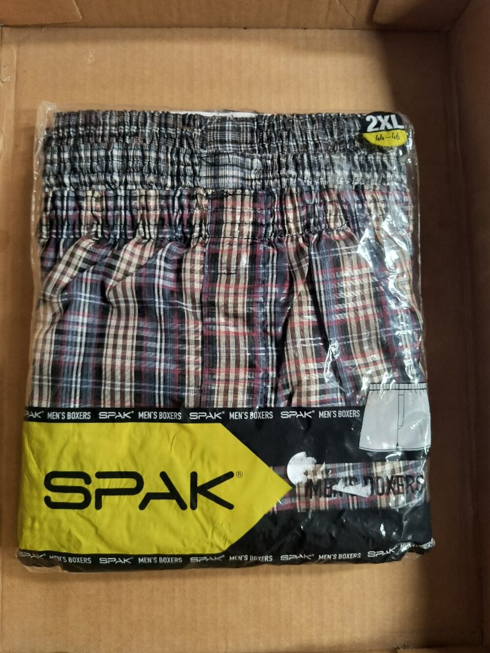 Spak Men's Boxers 3 Pices 2XL 44-46 NEW